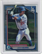 Jaron Elkins 2024 Bowman Chrome 1st #BCP-106 Los Angeles Dodgers