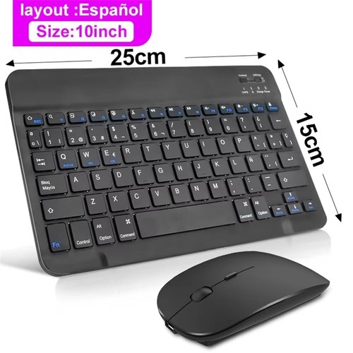 Bluetooth Wireless Spanish , Korean , Portugal , Russian Keyboard & Mouse - Picture 15 of 19