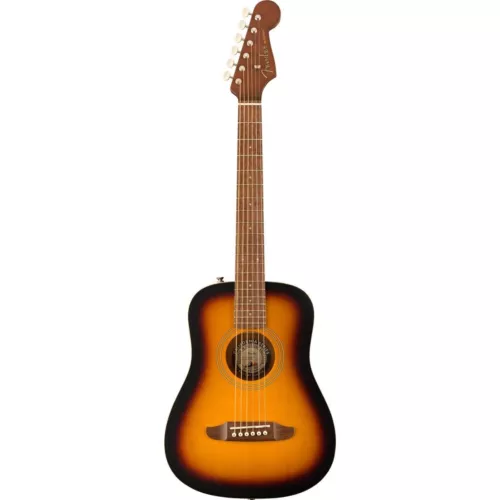 Fender Redondo Mini Acoustic Guitar  with 2-Year Warranty  Sunburst  Map