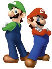 Super Mario Bros Giant Wall Decals  Home Wall Luigi  Mario Sticker Decoration