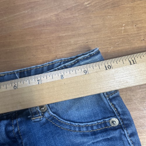 Cherokee Denim Kids Girls Size 4T Blue Jeans 5 Pocket Zip Up Skinny Belt loops - Picture 4 of 9
