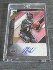 Nickeil Alexander-Walker 2019-20 Panini Donruss Optic Signature Blue #18/25 Auto