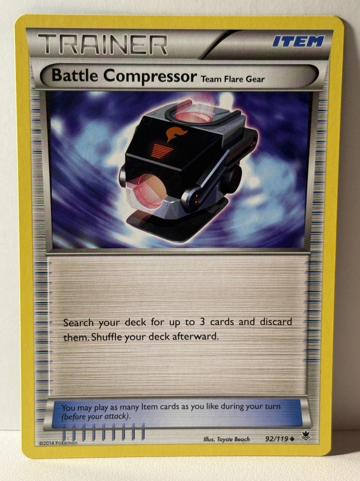Battle Compressor 92/119 XY - Phantom Forces NM Pokemon Fast Shipping