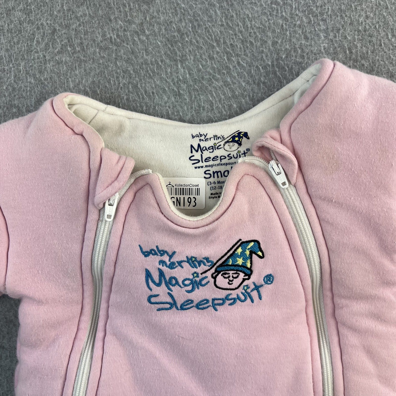 Baby Merlin's Magic Sleepsuit Small 3-6 Months Swaddle Transition Sleepwear Suit