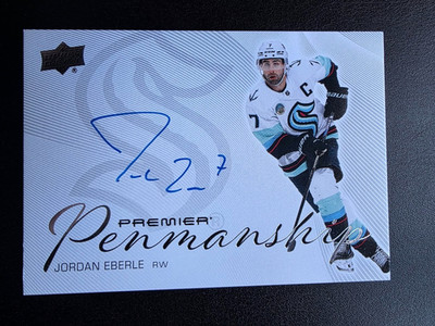 2024-25 Premier Hockey Jordan Eberle Penmanship Autograph