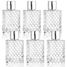 6 Pack Refillable Spray Bottles Perfume Atomizer, 100ML 3.4oz Glass Empty Fin...