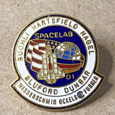Vintage NASA Spacelab D-1 STS-61-A Space Shuttle Challenger Souvenir Pin