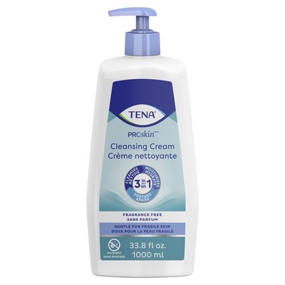 TENA ProSkin Cream Rinse-Free Body Wash Unscented 33.8 oz. 1 Ct