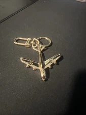 Louis Vuitton LV Plane Key Holder Keychain Bag Charm