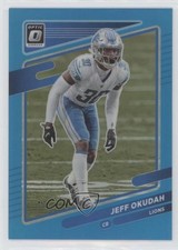 2021 Panini Donruss Optic Aqua Prizm 149/299 Jeff Okudah #86 0ru4