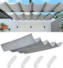 Steel Frame Pergola Gazebo 180g PE Polyester UV-Resistant Backyard Garden Sun Sh