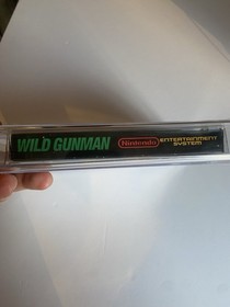 Wild Gunman NES 1985 CIB Completo En Caja Wata Calificado 8.0 Temprano Sin Perforar Hangtab