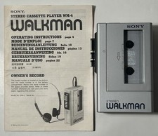 Sony WM-4 Walkman Stereo Cassette Player W/Ma...