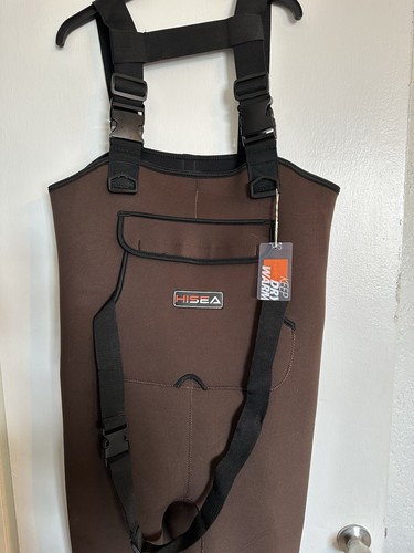 HISEA Unisex Neopren Angel Wathose 200G Thermo Stollen Bootfoot Wader Gr. 6 - Bild 5 von 12