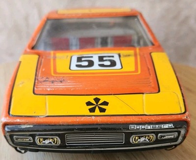 Ancien vintage jeux, jouet Joustra en tôle et plastique 24 du Mans  Michelin