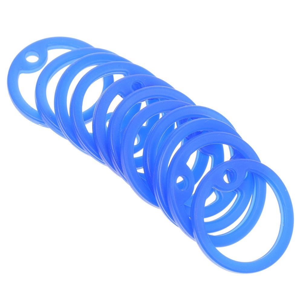 15 Pezzi Anelli Targhetta Nome Silicone per Collare Cani Accessori Animali Domestici foto 4