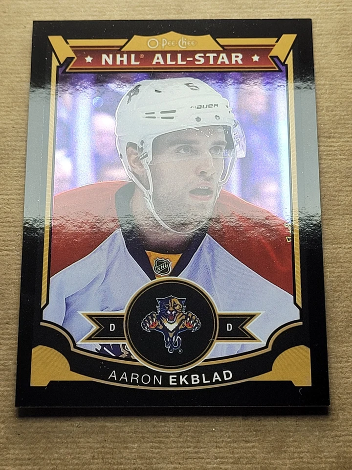 2015/16 O-PEE-CHEE Aaron Ekblad ALL-STAR BLACK FOIL RAINBOW SP /100 #125 - Image 2 of 3