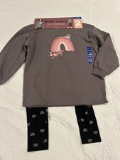 BCBG Girls Youth 2-Piece Set, Crewneck Sweatshirt and Leggings, Size L 14/16
