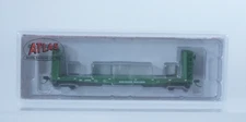 NOS Atlas BURLINGTON NORTHERN N Scale 48' Bulkhead Flat Car - 50 004 804