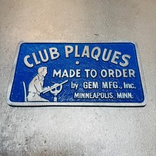 Club Plaques Made To Order Gem Mfg Minneapolis Minn Car Club Plaque