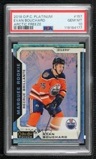 2018-19 O-Pee-Chee Platinum Arctic Freeze 24/79 Evan Bouchard PSA 10 GEM MT 0cy