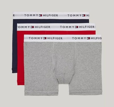 Tommy Hilfiger Cotton Classics Trunk Mens Underwear 3 Pk. Medium 