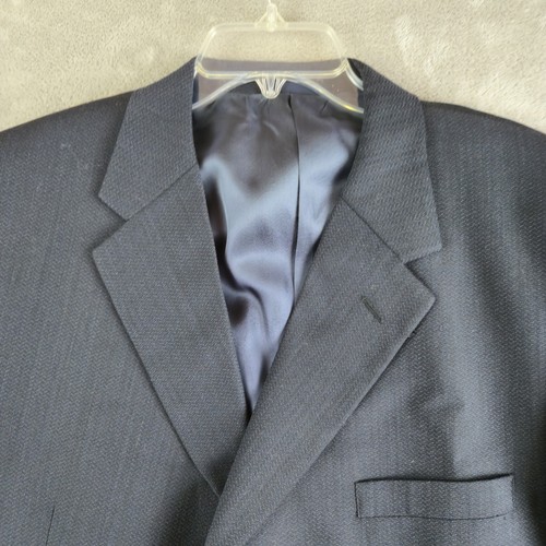 Vintage Jhane Barnes Blazer Jacket Mens 44R Navy Blue 3 Buttons Professional - Picture 14 of 19