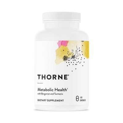 Thorne Metabolic Health with Bergamot and Turmeric 120 Capsules Free Shipping