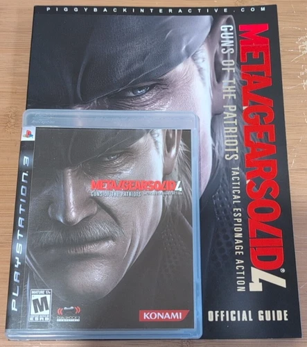 Metal Gear Solid 4 Guns of the Patriots  PS3 CIB PlayStation 3 W/ Official Guide
