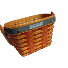 LONGABERGER 2001 Inaugural Basket With Liner And Protector  Lid