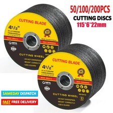 50-400PCS METAL CUTTING / SLITTING DISCS 115MM 4.5 INCH x 1.2mmx 22mm ultra thin