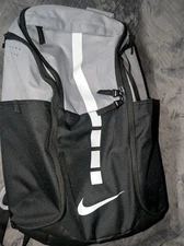 Nike Hoops Elite Pro Backpack Cement Grey White Black Travel School BA5554 012