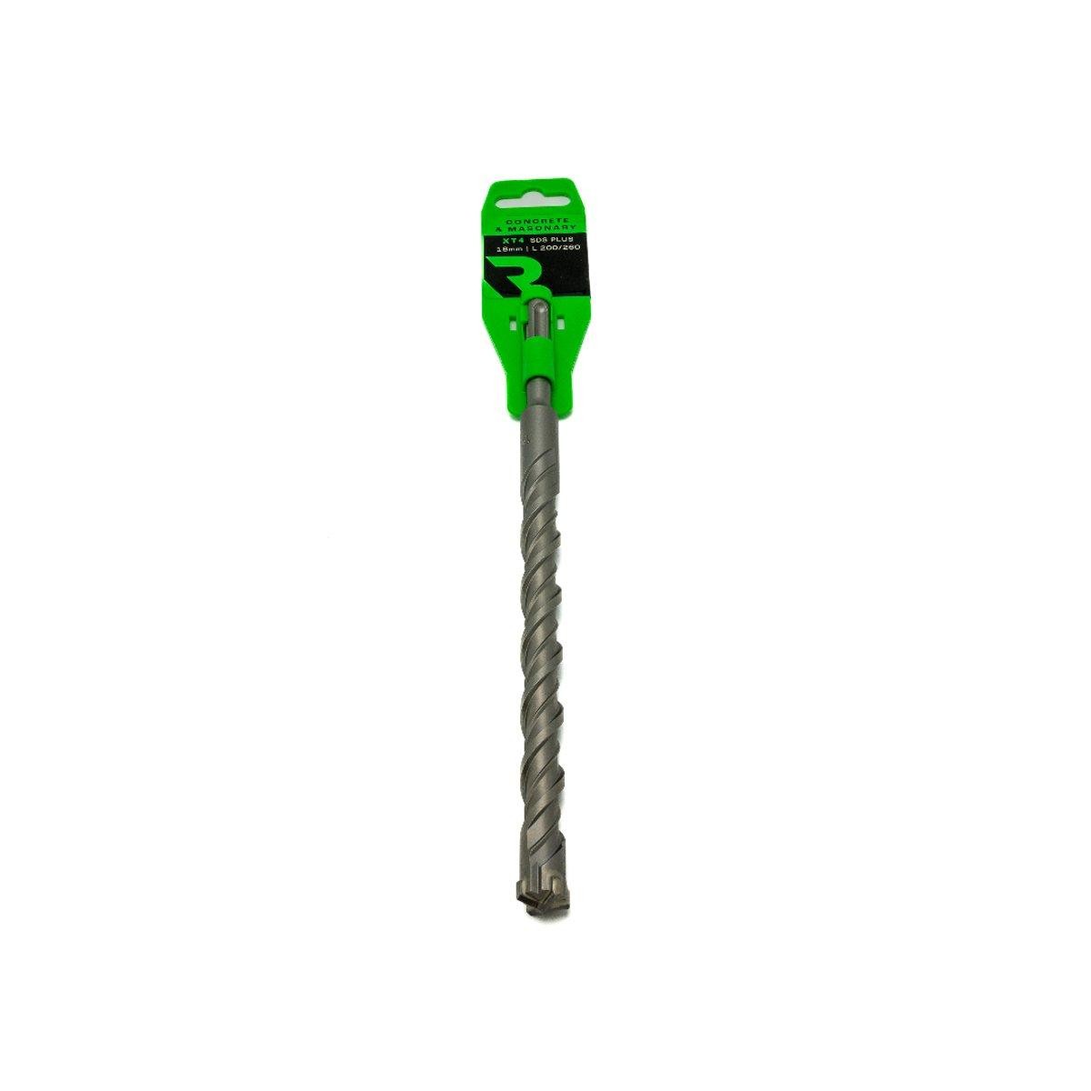 RIKA SDS Plus Drill Bit Cutter 18 x 260mm XT4 For Pro Masonry Hammer Drilling