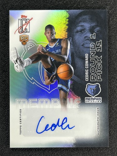 2025 Topps Signature Cedric Coward Base (RAW)