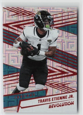 2025 Panini Revolution #92 Travis Etienne Jr. Orange Levels #/299
