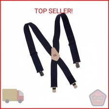 CLC Custom Leathercraft 110BLU Heavy-Duty Work Suspenders, Elastic Straps, One S