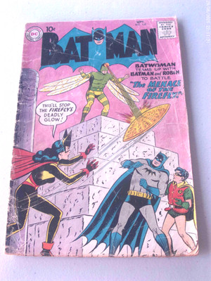 Batman Comics #126 1959 Silver Age Fair The Menace of the Firefly with Batwoman