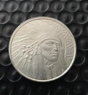 1 OZ. SILVER ROUND – INDIAN HEAD DESIGN DESIGN – .999 FINE SILVER BU