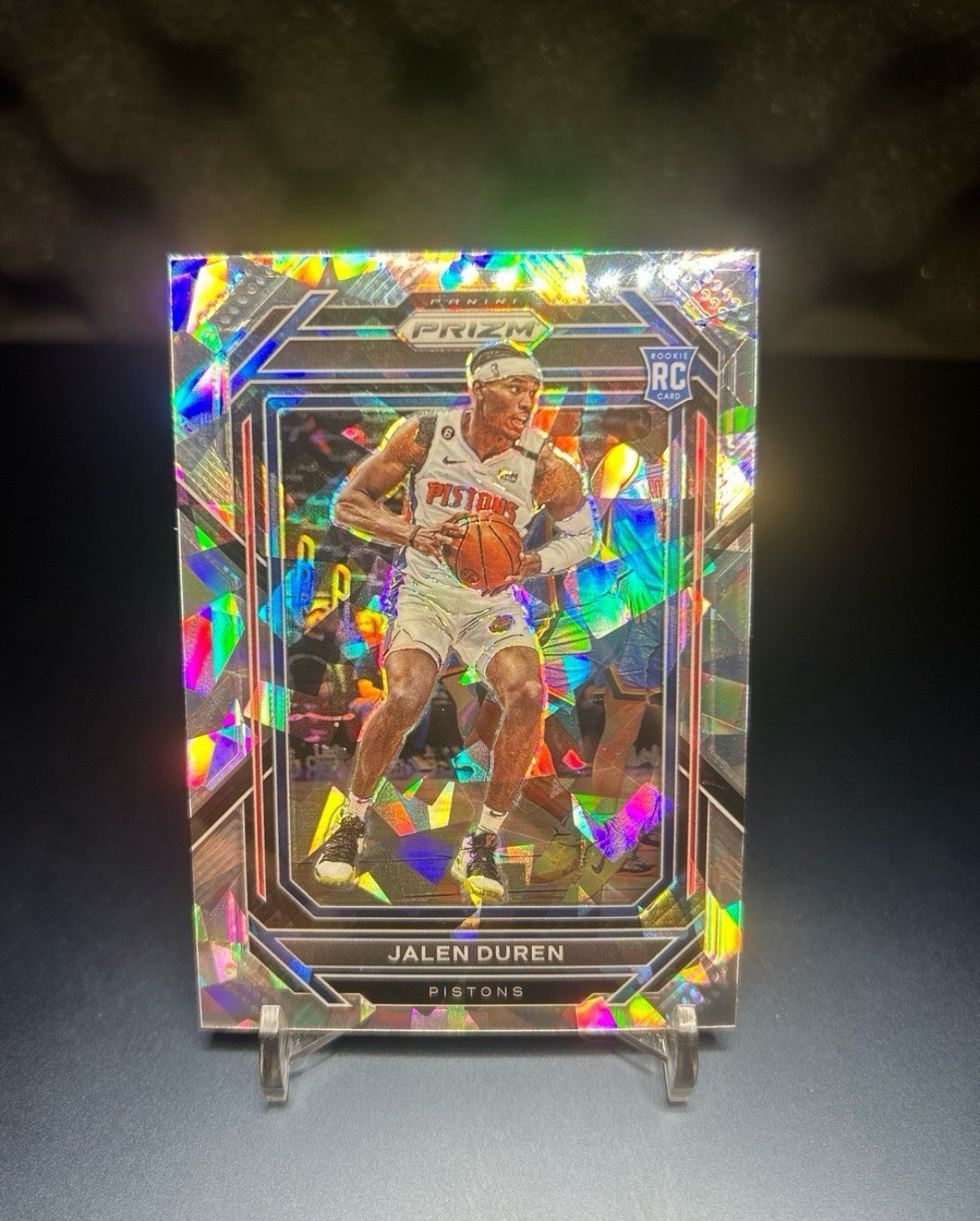 JALEN DUREN 2022-23 PANINI PRIZM BASKETBALL SILVER CRACKED ICE PRIZM RC #239