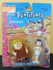 The Flintstones Figurines "Barney Betty Rubble 1993 Wind Up Vintage Toys