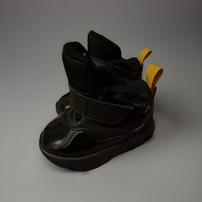 Jordan Air Jordan Black Yellow Baby Sneakers Logo Strap Hook & Loop Synthetic