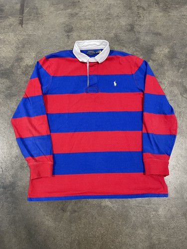 Polo Ralph Lauren Rugby Shirt Men's Size X Large Red Blue