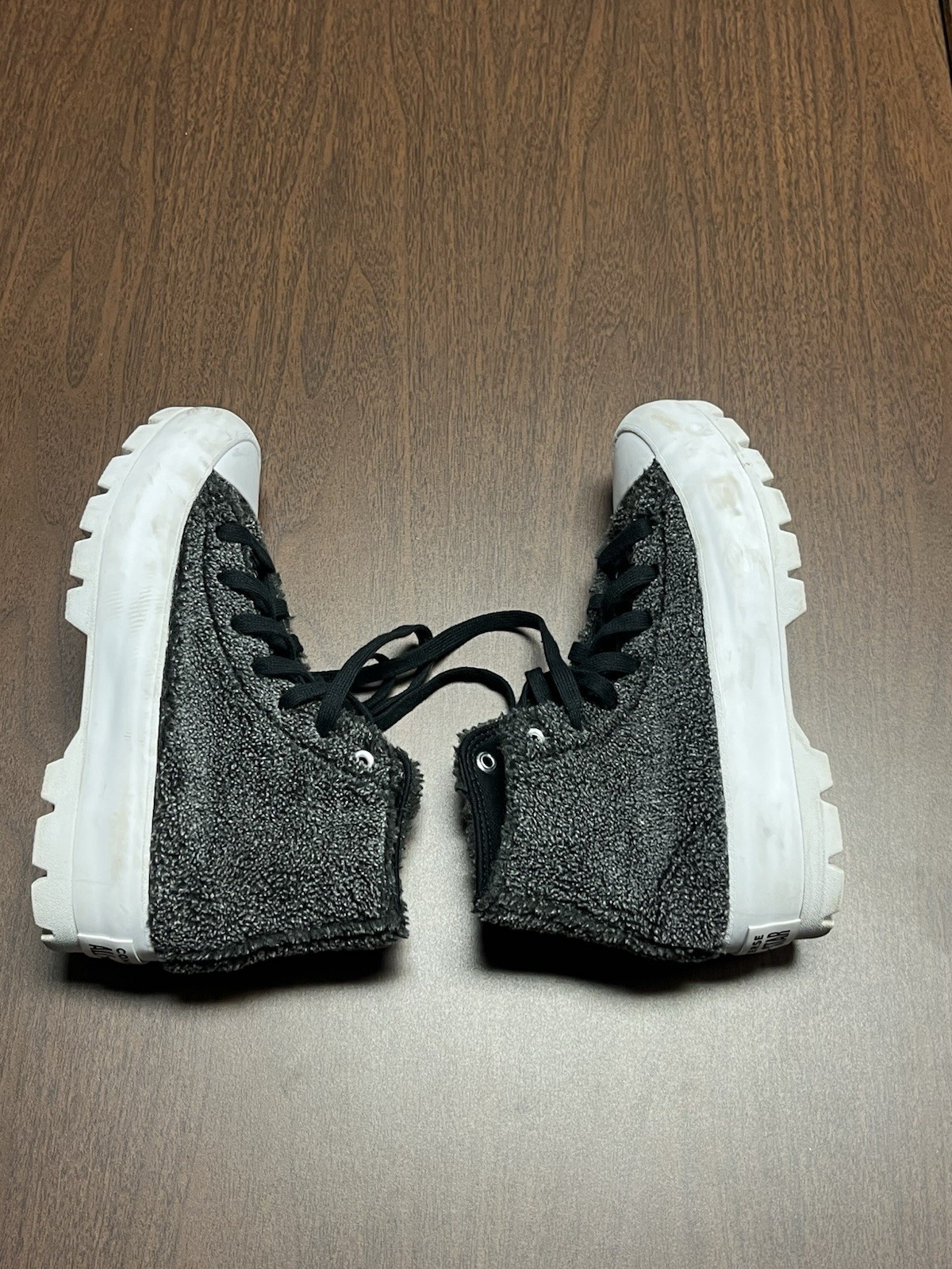 Converse Sherpa Platform Women's Size 7.5 Gray Black High Platform Shoes A04449C thumbnail 5