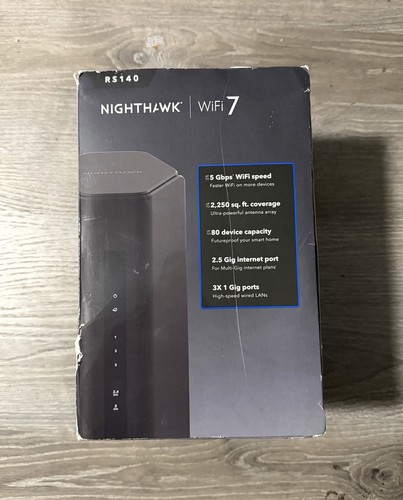NETGEAR Nighthawk RS140 Dual-Band WiFi 7 Router, 5.0 Gbps Wireless ...