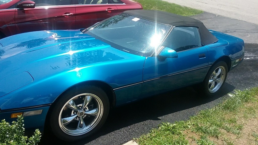 1990 Blue Chevrolet Corvette   | C4 Corvette Photo 3