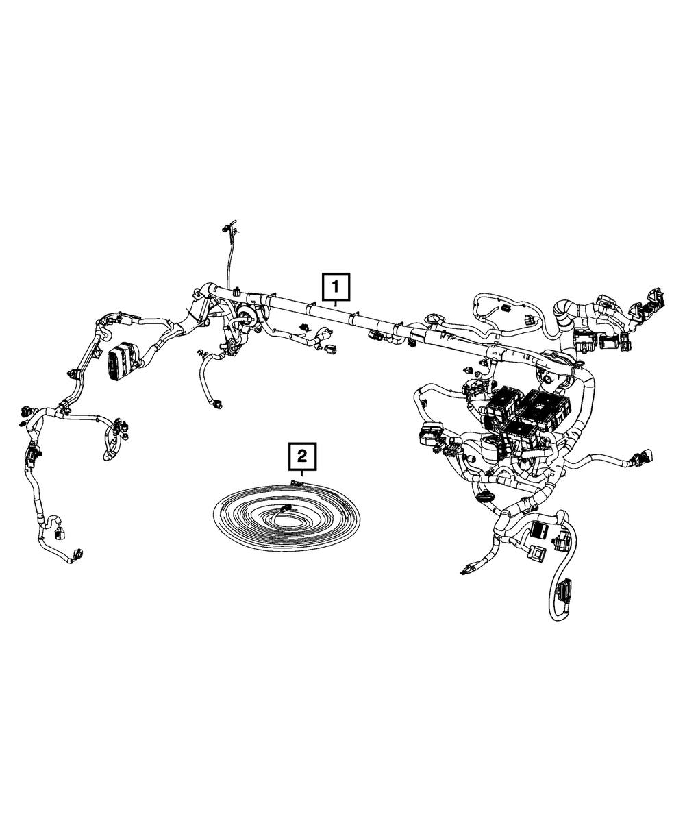 Genuine Mopar Dash Wiring 68620902AC