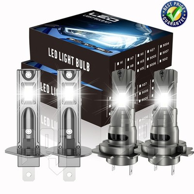 4x LED Headlight Bulbs Kit H1+H7 Super Bright For Dodge Sprinter 2500 2003-2006