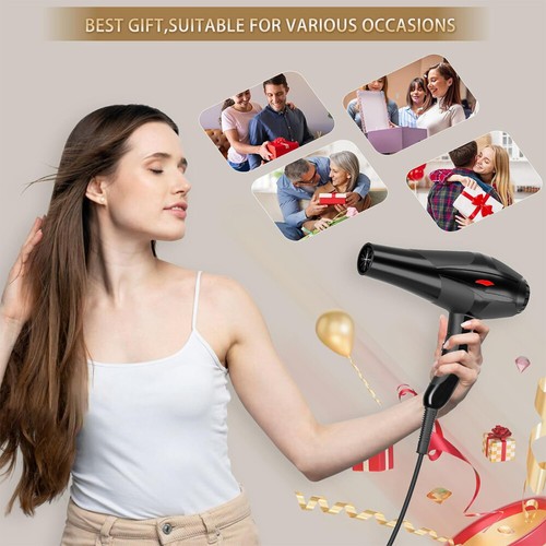 2400W Professional Hair Dryer Fast Drying Ionic Hairdryer With Diffuser Heat - Picture 8 of 15
