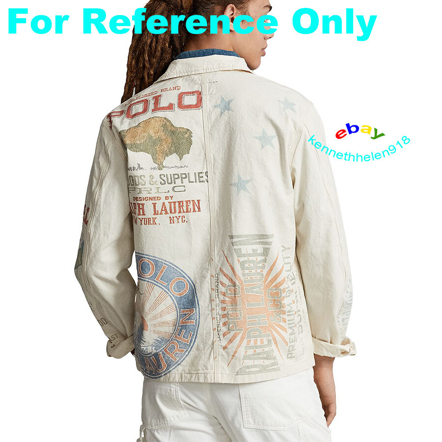 POLO COUNTRY RALPH LAUREN DENIM GRAPHIC PAINTER JACKET