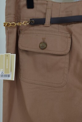 Michael Kors Women's NWT Faux Leather/Chain Belt Stretch